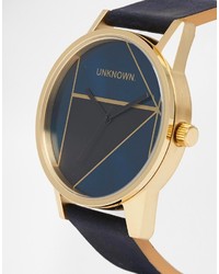 Unknown Gold Urban Leather Strap Watch