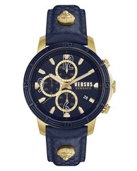 Versace Versus Bicocca Chronograph Leather Watch