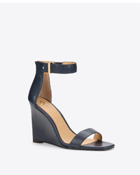 Ann Taylor Emmy Wedge Leather Sandals