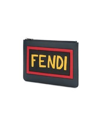 Fendi Leather Pouch With Logo