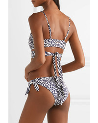 Stella McCartney Leopard Print Wrap Bikini Top