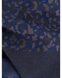 Paul Smith Ps By Leopard Embroidered Scarf