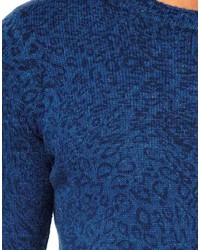 Native Youth Leopard Knitted Jumper