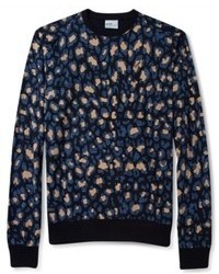 Wesc Sweater Leopard Crew Neck Sweater