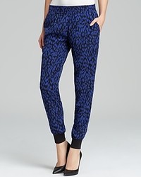 Navy Leopard Pajama Pants
