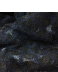 Dries Van Noten Leopard Print Wool Scarf
