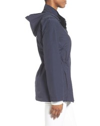 Eileen Fisher Organic Cotton Nylon Hooded Jacket