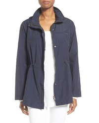 Eileen Fisher Organic Cotton Nylon Hooded Jacket