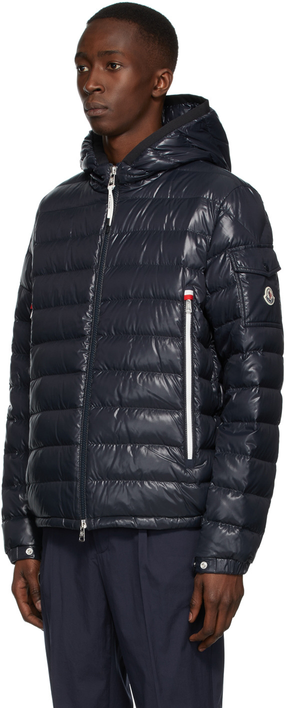 Moncler Navy Down Galion Puffer Jacket, $1,380 | SSENSE | Lookastic