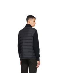 Dunhill Navy Down Knitted Jacket