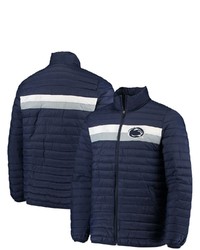 G-III SPORTS BY CARL BANKS Navy Penn State Nittany Lions Yard Line Quilted Full Zip Jacket At Nordstrom