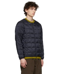 TAION Navy Quilted Down Inner Jacket