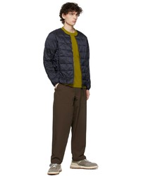 TAION Navy Quilted Down Inner Jacket
