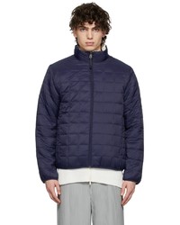 TAION Navy Quilted Down Jacket