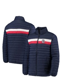 G-III SPORTS BY CARL BANKS Navy St Louis Cardinals Yard Line Quilted Full Zip Jacket At Nordstrom