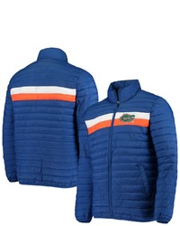 G-III SPORTS BY CARL BANKS Royal Florida Gators Yard Line Quilted Full Zip Jacket