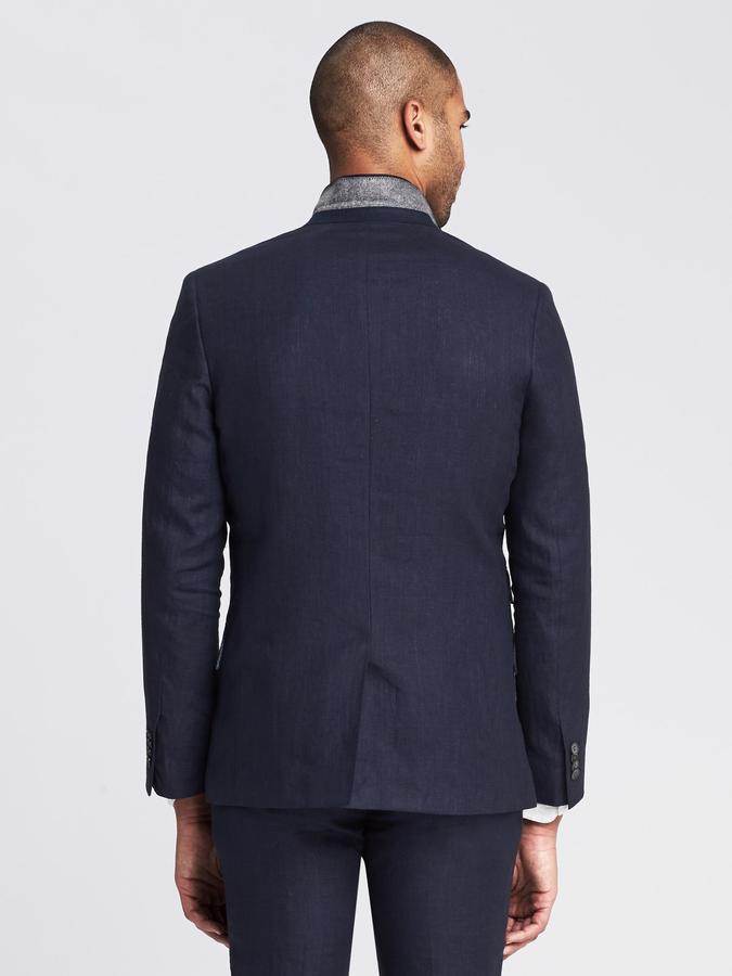 NEW NWT Banana Republic BR Men's Monogram Suit 38R Jacket, 32/30 Pant, Navy  Blue