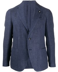 Lardini Chambray Single Breasted Blazer