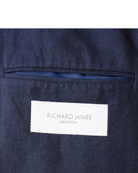 Richard James Slim Fit Unstructured Linen And Cotton Blend Blazer