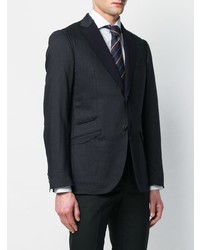 Maurizio Miri Unfinished Lapel Suit Jacket