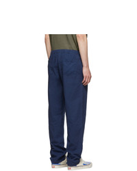 Onia Blue Linen Carter Trousers