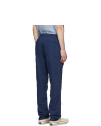 Onia Blue Linen Collin Trousers