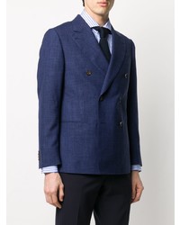 Caruso Double Breasted Fitted Blazer