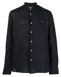 Woolrich Band Collar Button Up Shirt