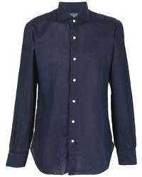 Barba Cutaway Collar Button Up Shirt