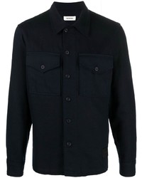 Sandro Long Sleeve Cotton Linen Shirt