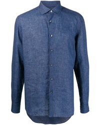 Ermenegildo Zegna Long Sleeved Linen Shirt