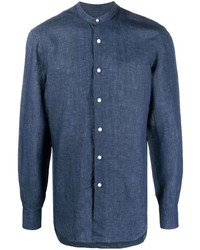 Barba Mandarin Collar Long Sleeve Shirt