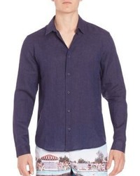 Orlebar Brown Morton Tail Long Sleeve Shirt