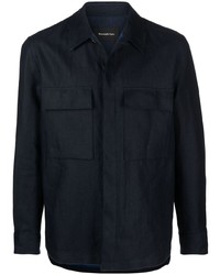Ermenegildo Zegna Pocket Detail Linen Shirt