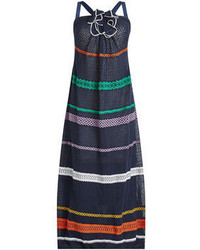 Sonia Rykiel Knit Maxi Dress With Cotton And Linen