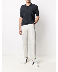 Tagliatore Knitted Linen Polo Shirt