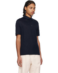 Zegna Navy Solid Polo