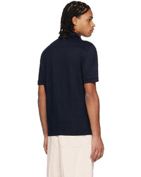 Zegna Navy Solid Polo