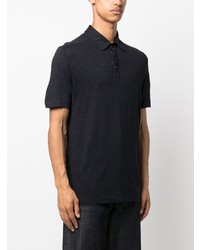 Malo Short Sleeve Linen Polo Shirt