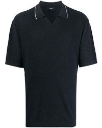 Theory Short Sleeve Linen Polo Shirt