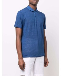 120% Lino Short Sleeved Linen Polo Shirt
