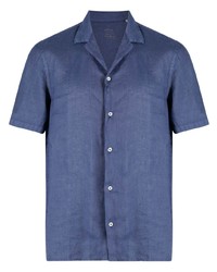 Altea Button Up Short Sleeved Linen Shirt