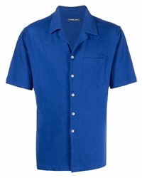 Frescobol Carioca Linen Blend Short Sleeve Shirt