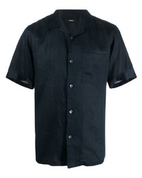 Theory Linen Short Sleeve Shirt