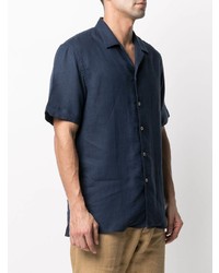 Eleventy Linen Short Sleeved Shirt