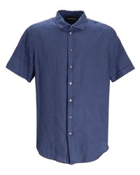 Emporio Armani Short Sleeved Linen Shirt