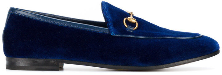blue velvet gucci loafers