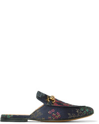 Gucci Disney Jacquard Backless Loafers