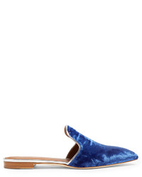 Malone Souliers Marianne Backless Velvet Loafers