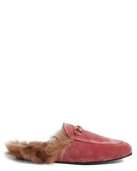 Gucci Princetown Genuine Shearling Lined Loafer